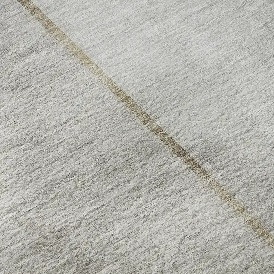 Taupe And Gray Geometric Washable Area Rug With UV Protection Photo 9