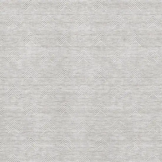 Taupe And Ivory Abstract Geometric Washable Area Rug With UV Protection Photo 3