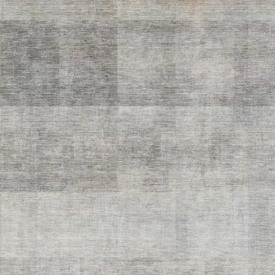 Taupe And Ivory Abstract Washable Area Rug With UV Protection Photo 4