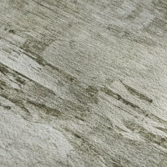 Taupe And Ivory Abstract Washable Area Rug With UV Protection Photo 4