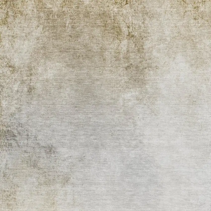 Taupe And Ivory Abstract Washable Area Rug With UV Protection Photo 8