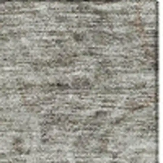 Taupe And Ivory Abstract Washable Area Rug With UV Protection Photo 3