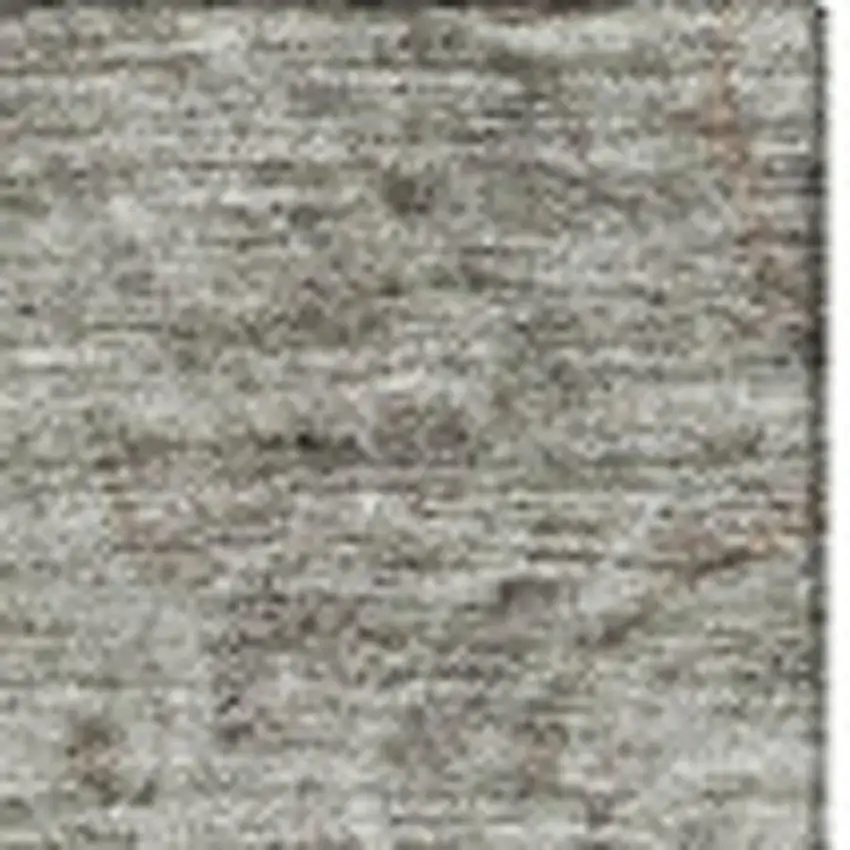 Taupe And Ivory Abstract Washable Area Rug With UV Protection Photo 3