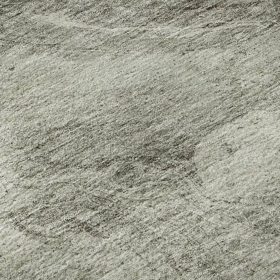 Taupe And Ivory Abstract Washable Area Rug With UV Protection Photo 9