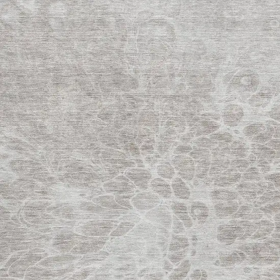 Taupe And Ivory Abstract Washable Area Rug With UV Protection Photo 3
