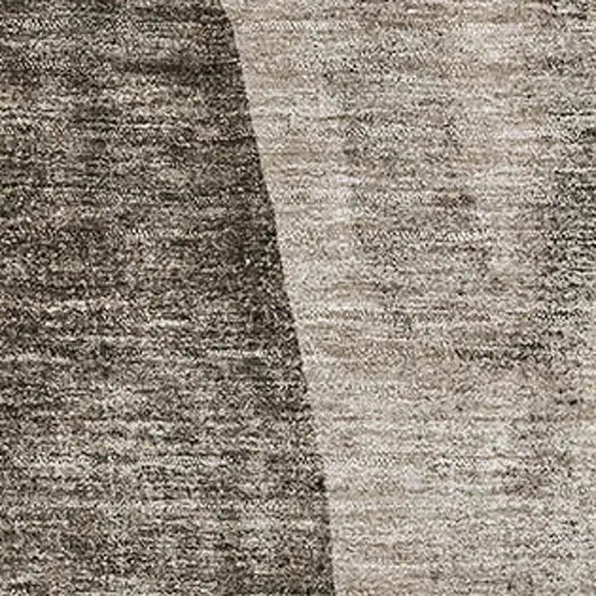 Taupe And Ivory Abstract Washable Area Rug With UV Protection Photo 6