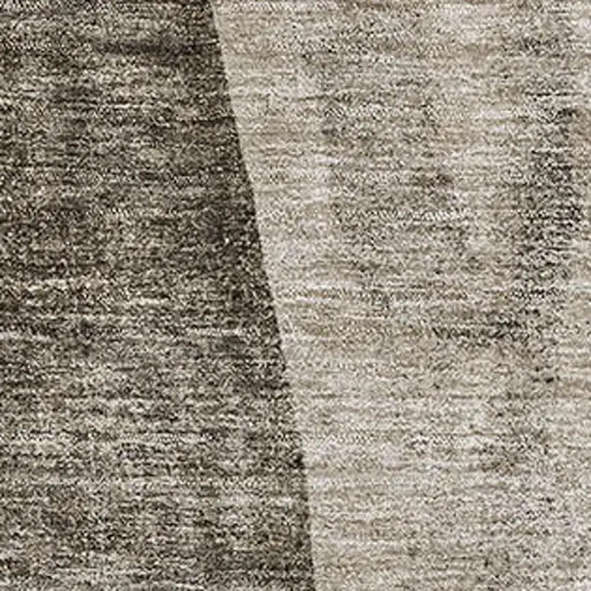 Taupe And Ivory Abstract Washable Area Rug With UV Protection Photo 4