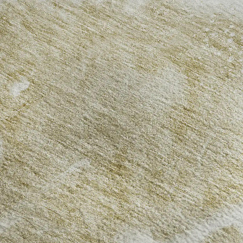 Taupe And Ivory Abstract Washable Area Rug With UV Protection Photo 2