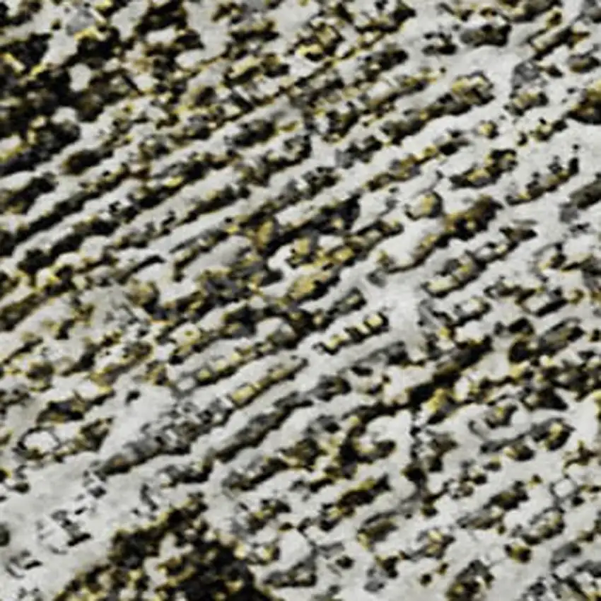 Taupe And Ivory Abstract Washable Area Rug With UV Protection Photo 3