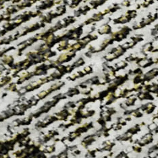 Taupe And Ivory Abstract Washable Area Rug With UV Protection Photo 2