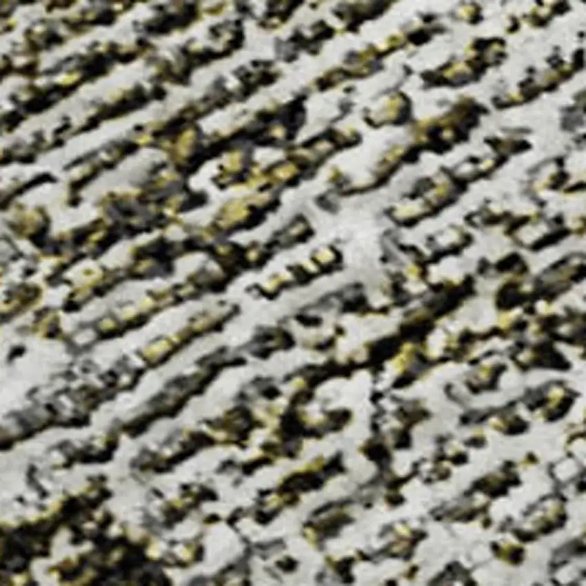 Taupe And Ivory Abstract Washable Area Rug With UV Protection Photo 2