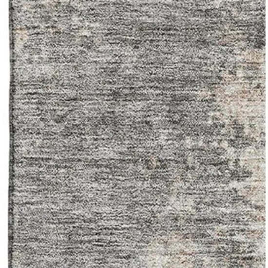 Taupe And Ivory Abstract Washable Area Rug With UV Protection Photo 3