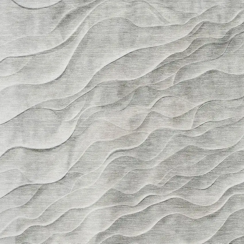 Taupe And Ivory Abstract Washable Area Rug With UV Protection Photo 2