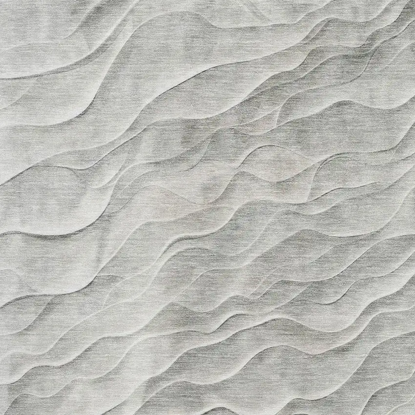 Taupe And Ivory Abstract Washable Area Rug With UV Protection Photo 2