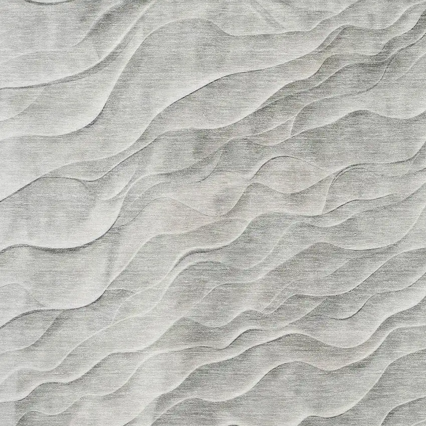 Taupe And Ivory Abstract Washable Area Rug With UV Protection Photo 3