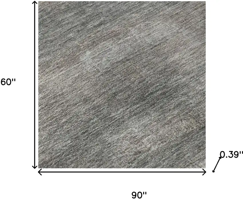 Taupe And Ivory Abstract Washable Area Rug With UV Protection Photo 7