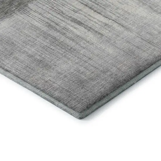 Taupe And Ivory Abstract Washable Area Rug With UV Protection Photo 6