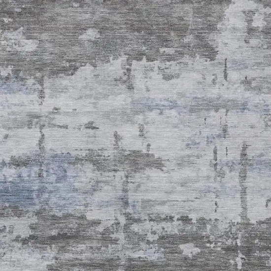 Taupe And Ivory Abstract Washable Indoor Outdoor Area Rug Photo 2