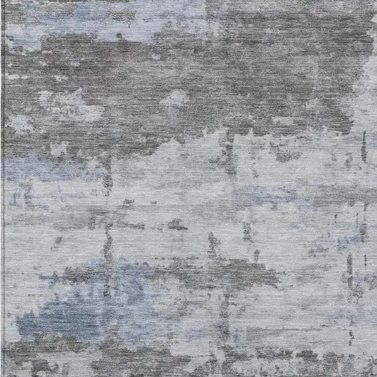 Taupe And Ivory Abstract Washable Indoor Outdoor Area Rug Photo 2