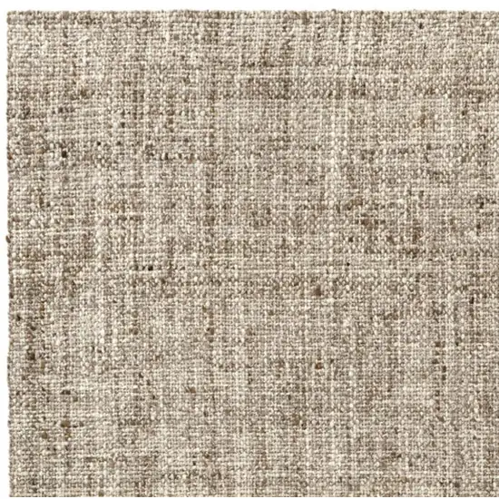 Taupe And Ivory Checkered Hand Woven Area Rug Photo 4