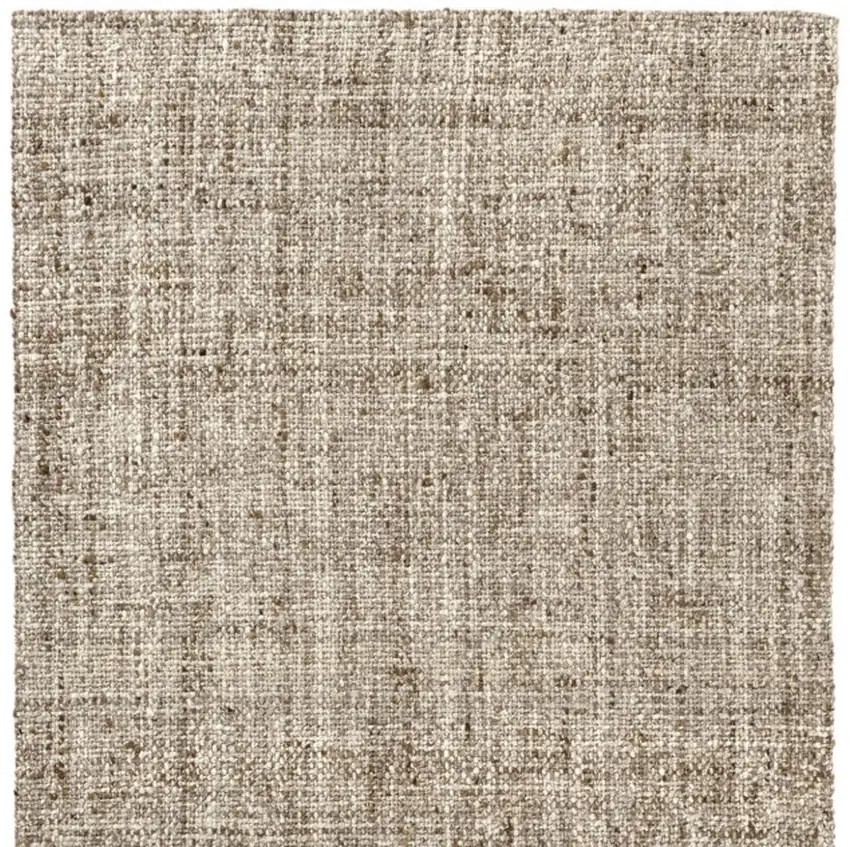 Taupe And Ivory Checkered Hand Woven Area Rug Photo 5