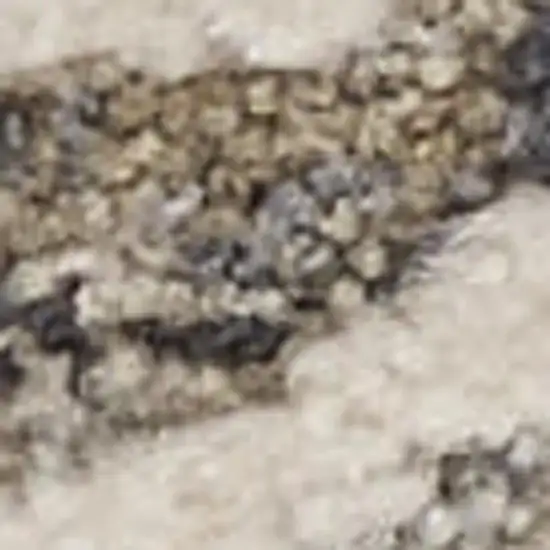 Taupe And Ivory Floral Medallion Area Rug Photo 2