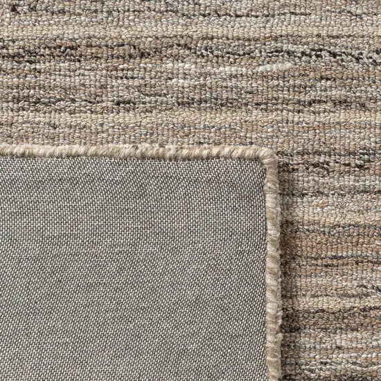 Taupe And Ivory Geometric Hand Tufted Square Rug Photo 7