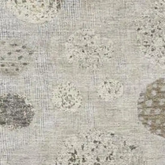 Taupe And Ivory Geometric Washable Indoor Outdoor Area Rug Photo 3