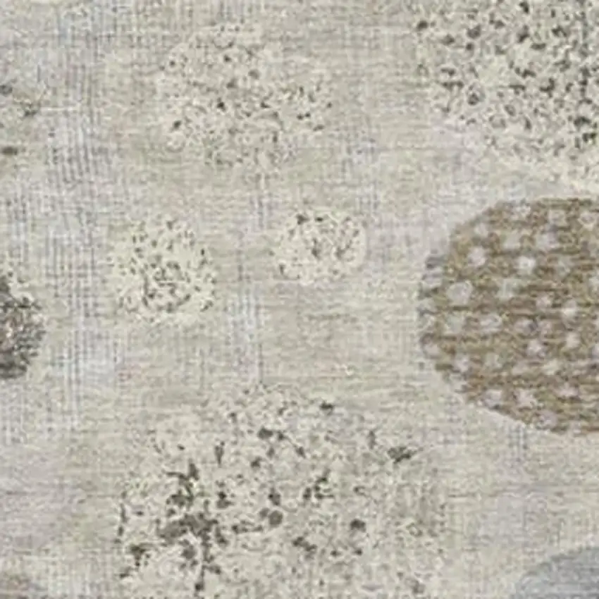 Taupe And Ivory Geometric Washable Indoor Outdoor Area Rug Photo 3