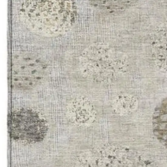 Taupe And Ivory Geometric Washable Indoor Outdoor Area Rug Photo 3