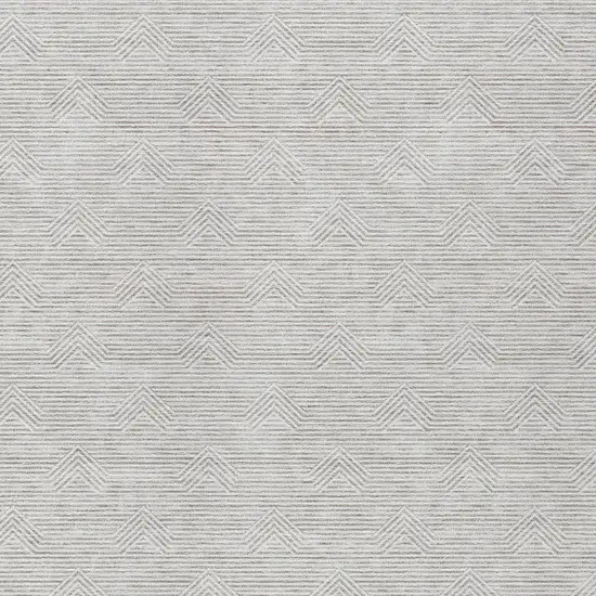 Taupe And Ivory Geometric Washable Indoor Outdoor Area Rug Photo 6