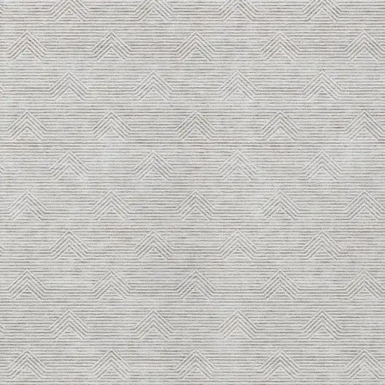 Taupe And Ivory Geometric Washable Indoor Outdoor Area Rug Photo 6