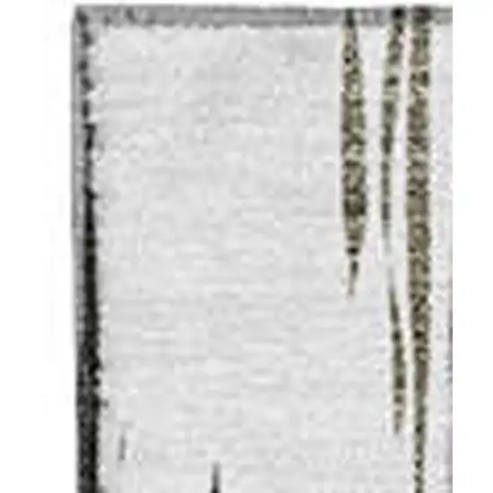 Taupe And Ivory Ikat Washable Area Rug With UV Protection Photo 3