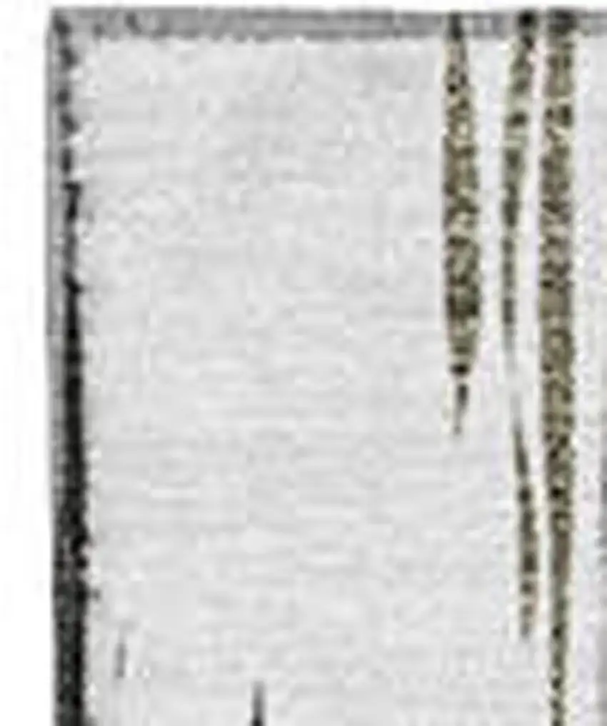 Taupe And Ivory Ikat Washable Area Rug With UV Protection Photo 3