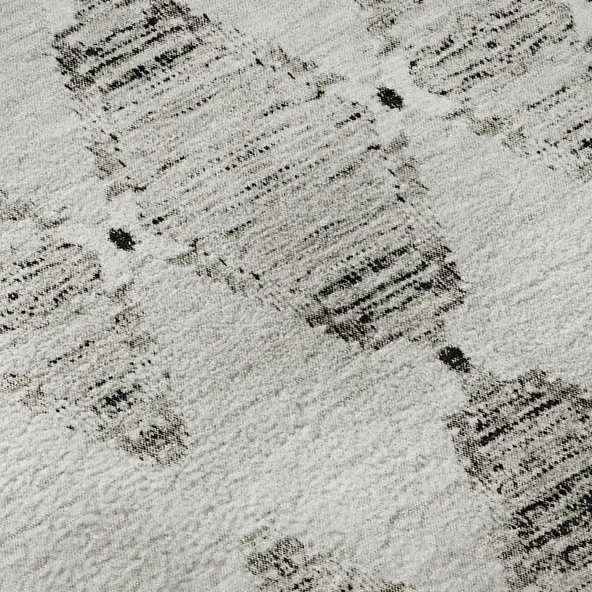 Taupe And Ivory Moroccan Washable Area Rug With UV Protection Photo 1