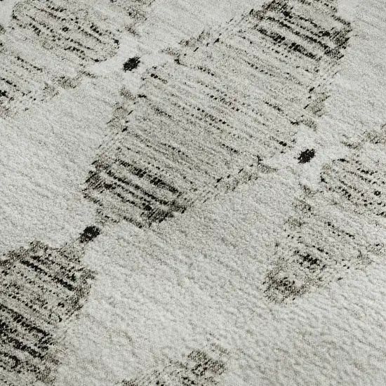 Taupe And Ivory Moroccan Washable Area Rug With UV Protection Photo 3