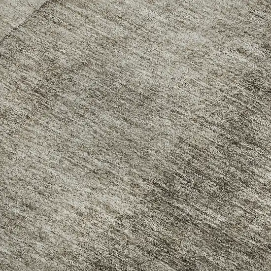 Taupe And Ivory Ombre Washable Area Rug With UV Protection Photo 4