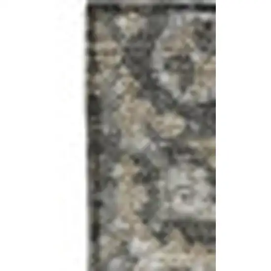 Taupe And Ivory Patchwork Washable Area Rug With UV Protection Photo 3