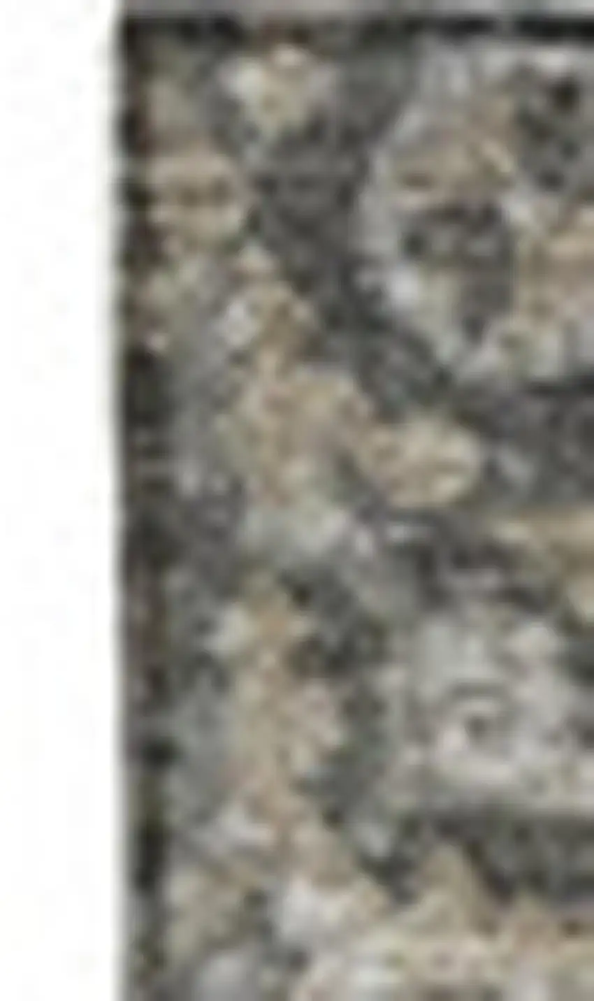 Taupe And Ivory Patchwork Washable Area Rug With UV Protection Photo 3