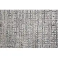 Photo of Taupe And Ivory Plaid Power Loom Distressed Stain Resistant Area Rug