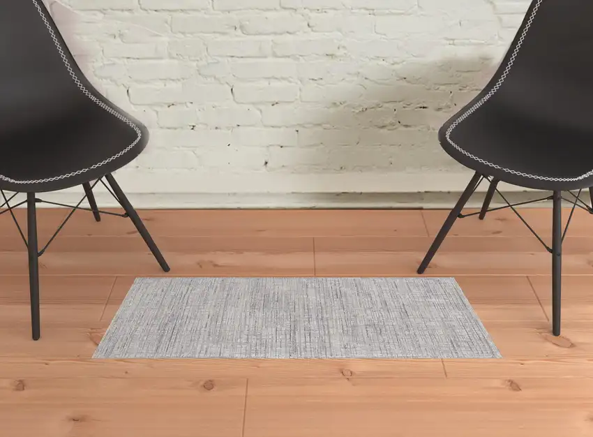 Taupe And Ivory Plaid Power Loom Distressed Stain Resistant Area Rug Photo 2
