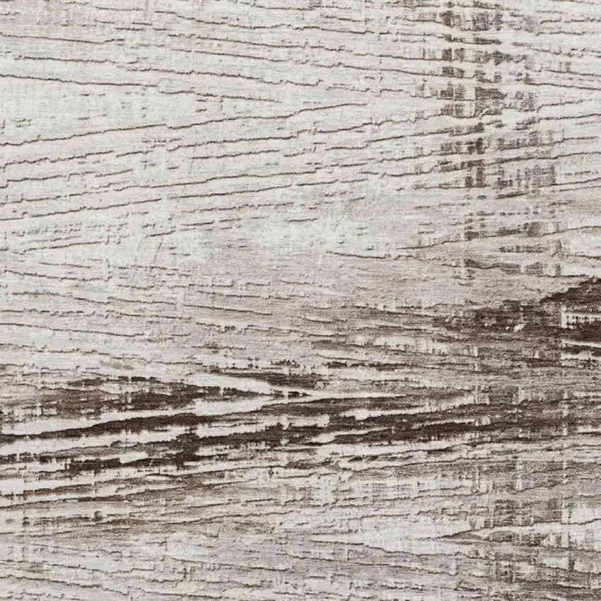 Taupe And Ivory Striped Washable Area Rug With UV Protection Photo 3