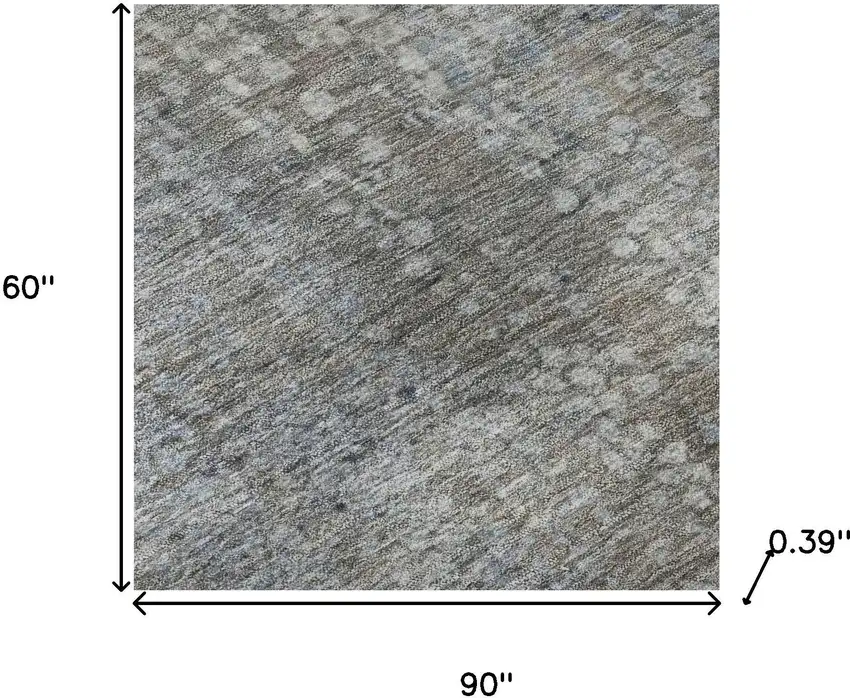 Taupe And Khaki Abstract Washable Area Rug With UV Protection Photo 9