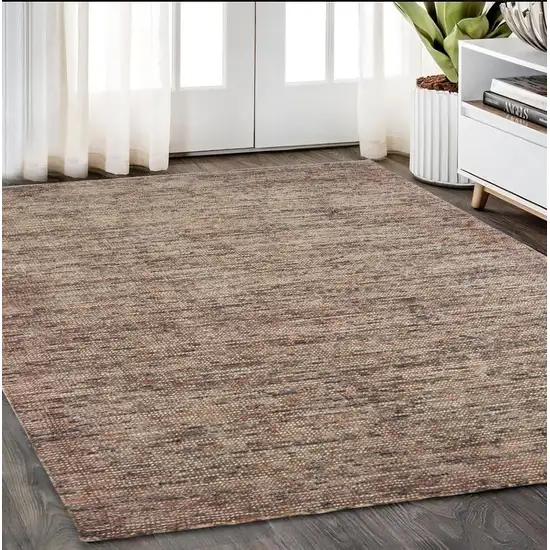 Taupe And Pink Hand Tufted Area Rug Photo 1