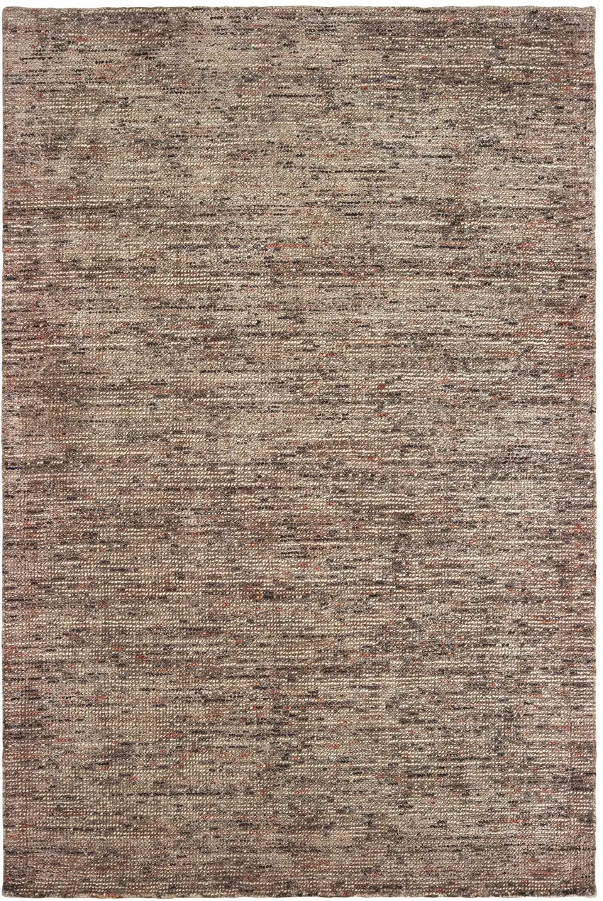 Taupe And Pink Hand Tufted Area Rug Photo 2