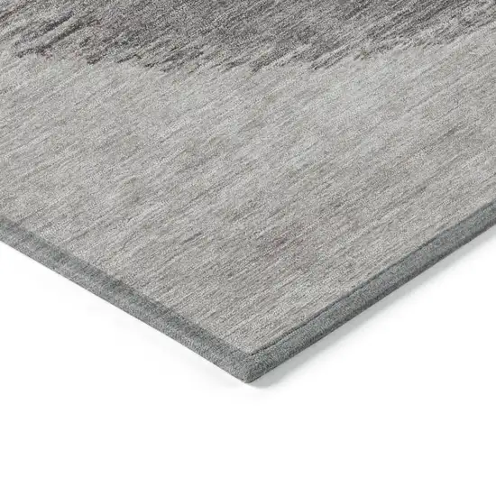 Taupe And Rust Geometric Washable Indoor Outdoor Area Rug Photo 6