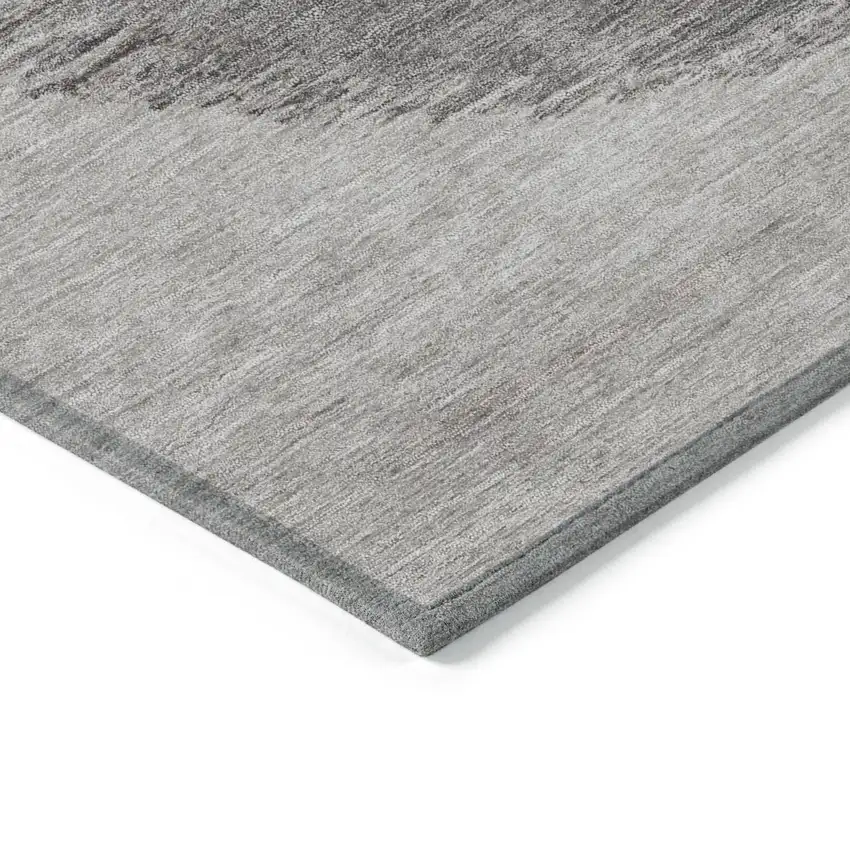 Taupe And Rust Geometric Washable Indoor Outdoor Area Rug Photo 6