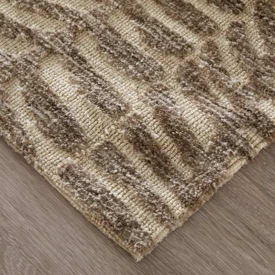 Taupe And Tan Animal Print Area Rug Photo 7