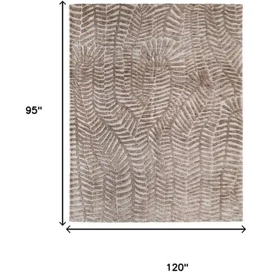 Taupe And Tan Animal Print Area Rug Photo 3