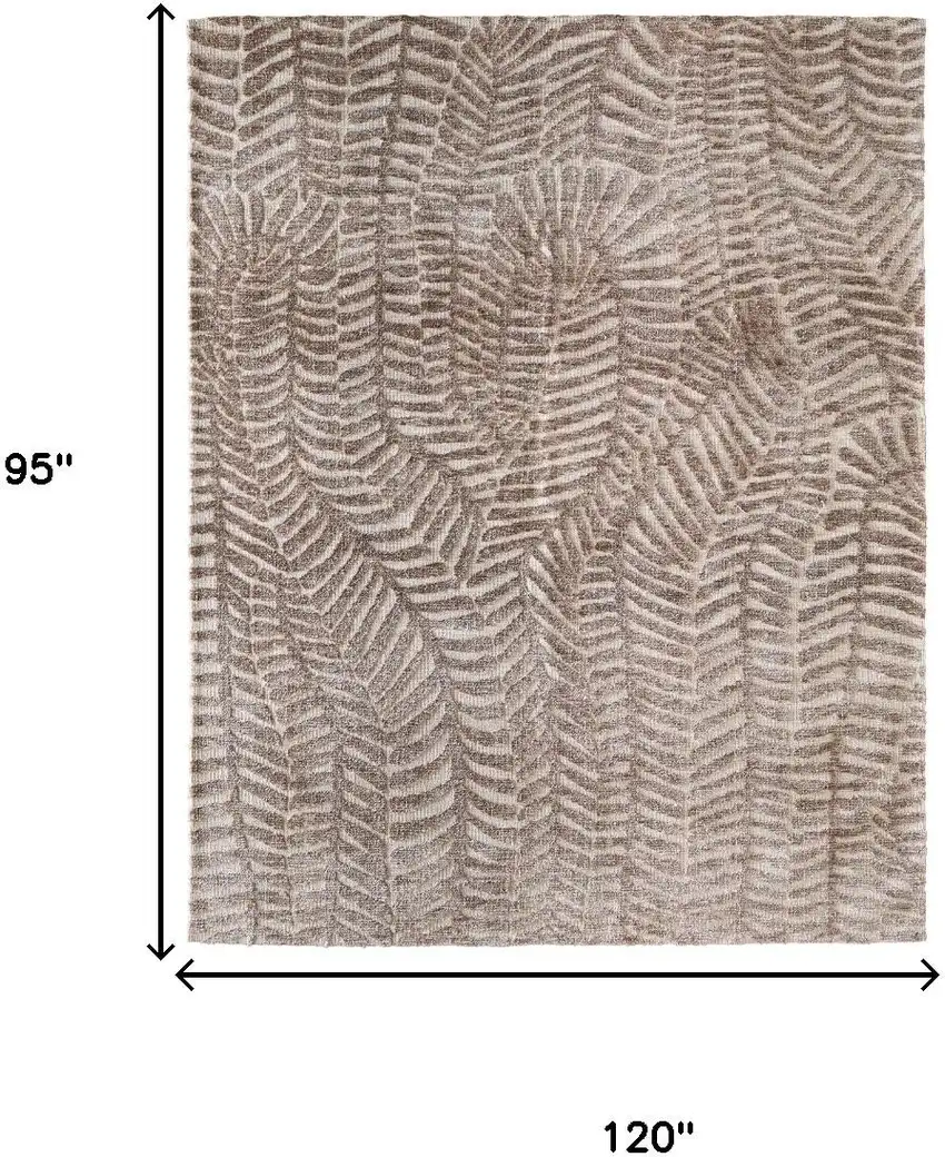 Taupe And Tan Animal Print Area Rug Photo 3